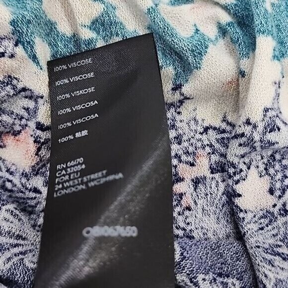 Urban Outfitters Multicolored Floral Scoop Neck Top Women's Small - Picture 6 of 6